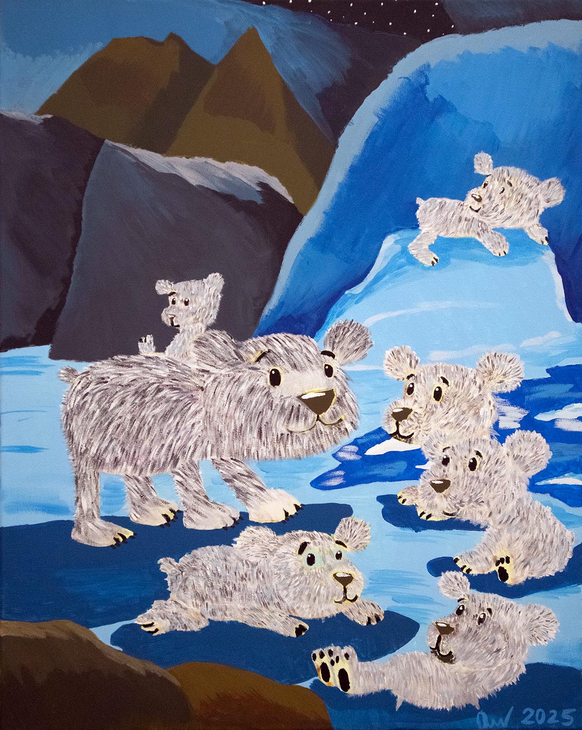 Polar Bears Live in Arctic Cave