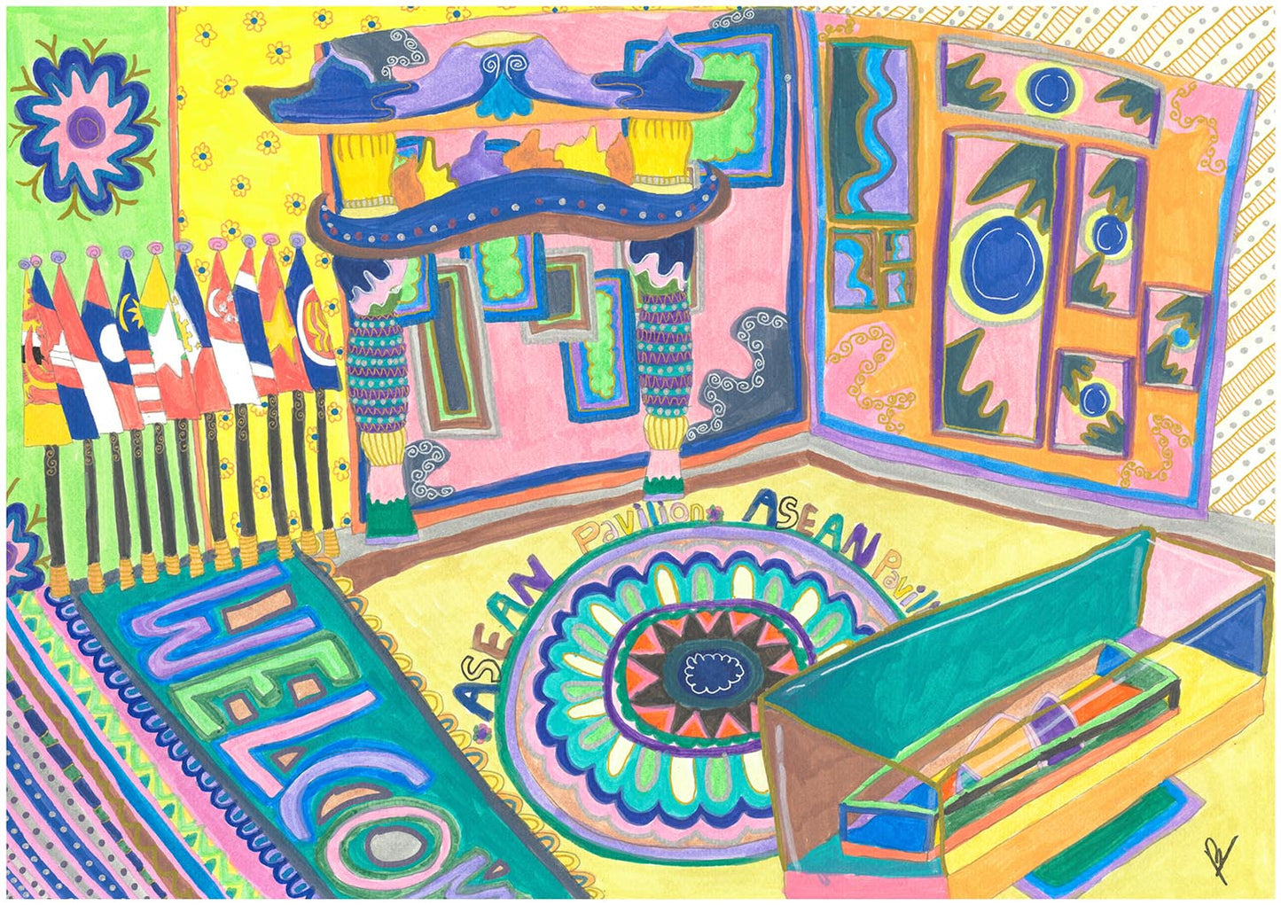 ASEAN Pavilion at Osaka Japan