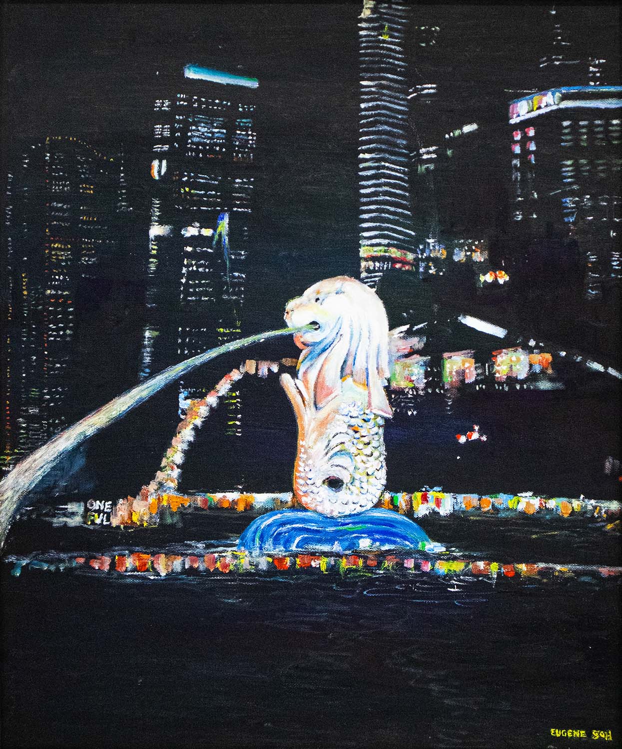 Merlion Nights: A Singaporean  Icon Illuminated