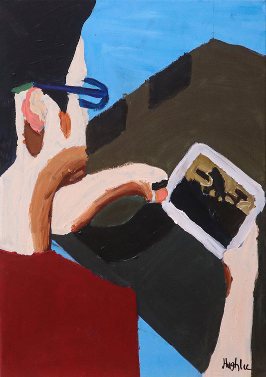 Self-potrait Watching Godzilla