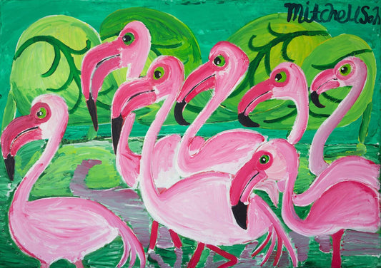 Flock of Flamingos 2