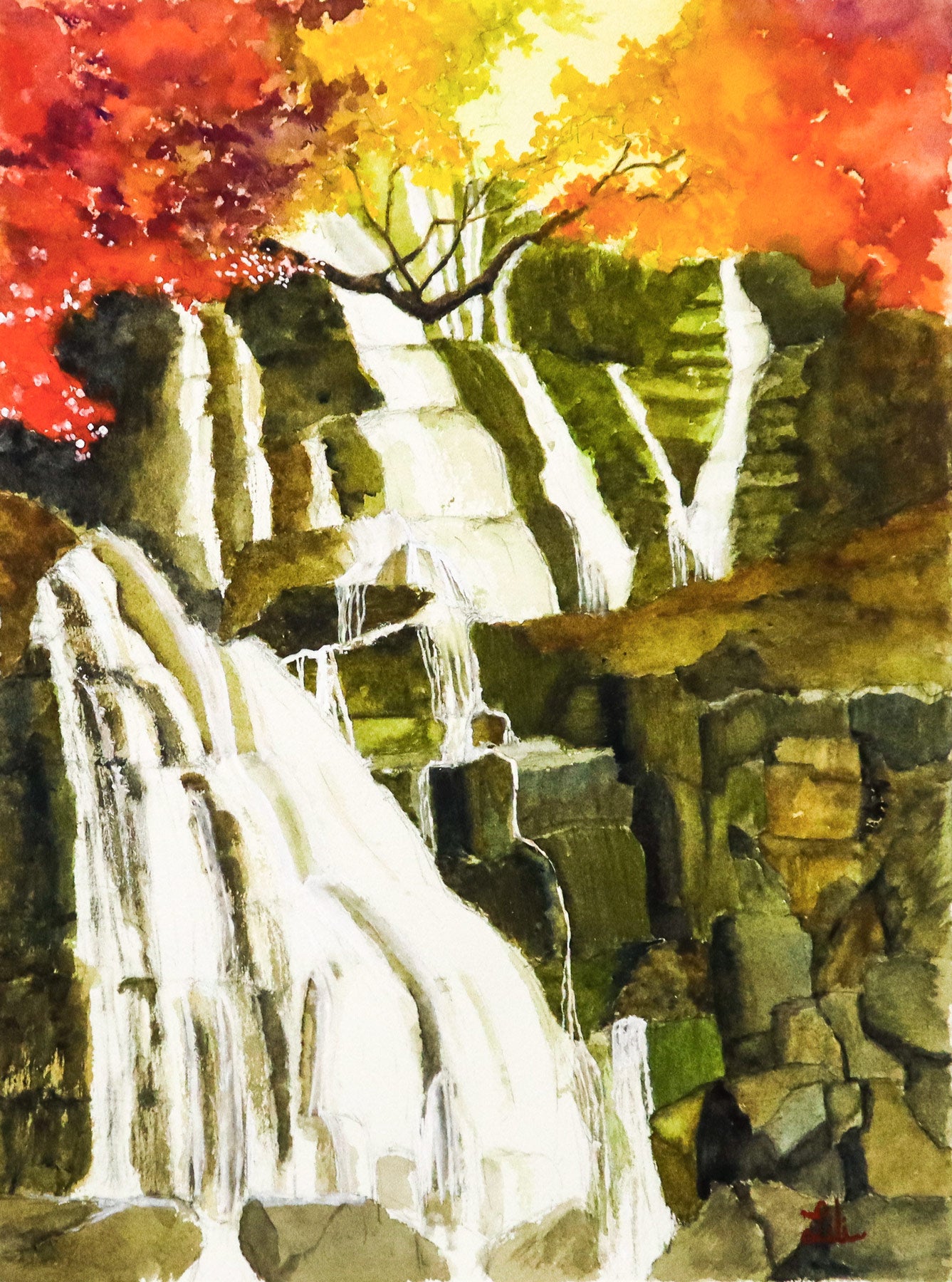 Sunrise Waterfall